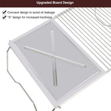 Folding Campfire Grill Grate and Griddle,Stainless Steel Camp Fire Cooking Racks for Outdoor Camping Cooking,16.5 * 12.5"