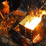 Camping Stove Portable Grill Foldable Wood Twig Burning Fire Pit Campfire