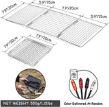 Portable Camping Grill Grate, 304 Stainless Steel Camp Fire Cooking Racks