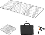 Portable Camping Grill Grate, 304 Stainless Steel Camp Fire Cooking Racks