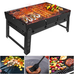 Portable Barbecue Charcoal Grill Stainless Steel Folding
