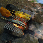 Portable Camping Grill Grate, 304 Stainless Steel Camp Fire Cooking Racks
