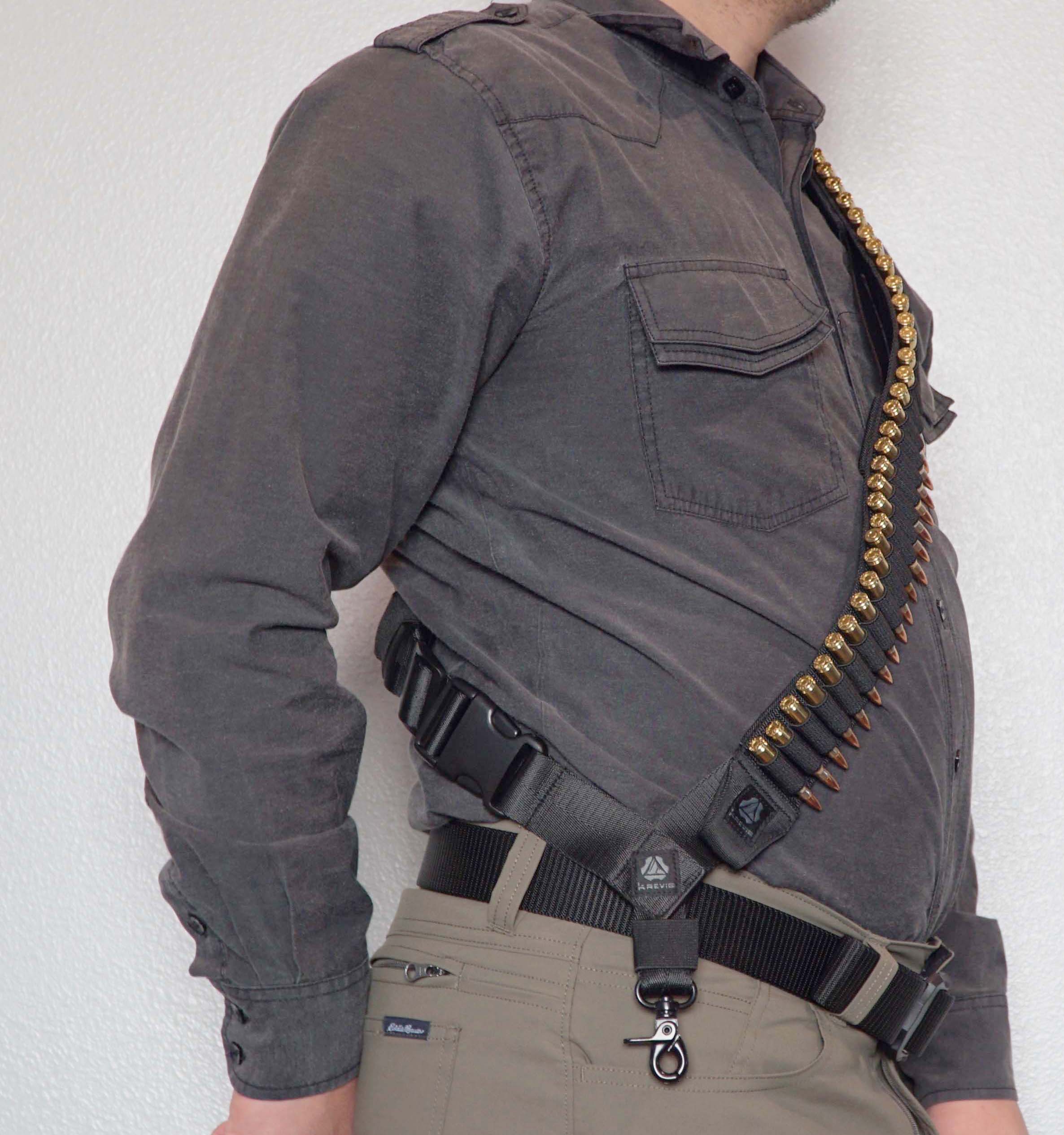 Krevis 60 Rds Pistol/Rifle adjustable bandolier sling