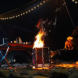 Camping Stove Portable Grill Foldable Wood Twig Burning Fire Pit Campfire