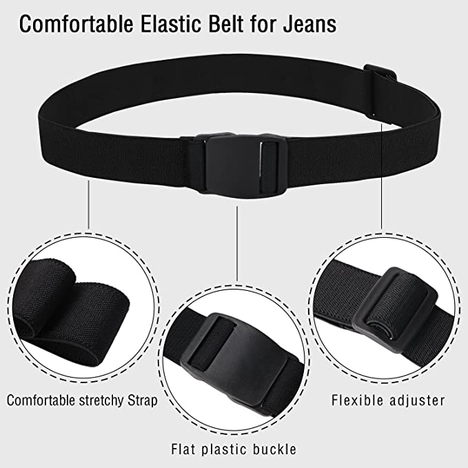 1.2" Krevis Men's Light weight Elastic Stretch Belt
