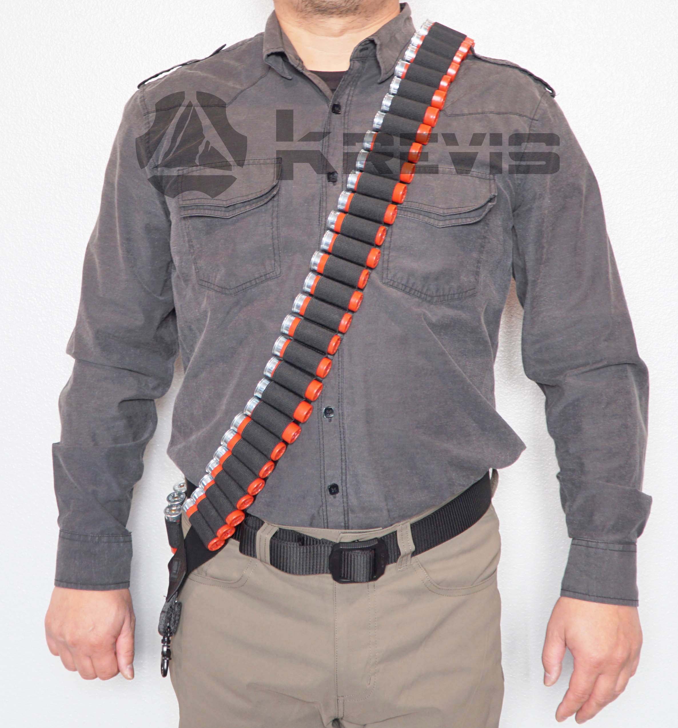 Krevis Deluxe 60 Round Bandolier Shotgun Shell Holder