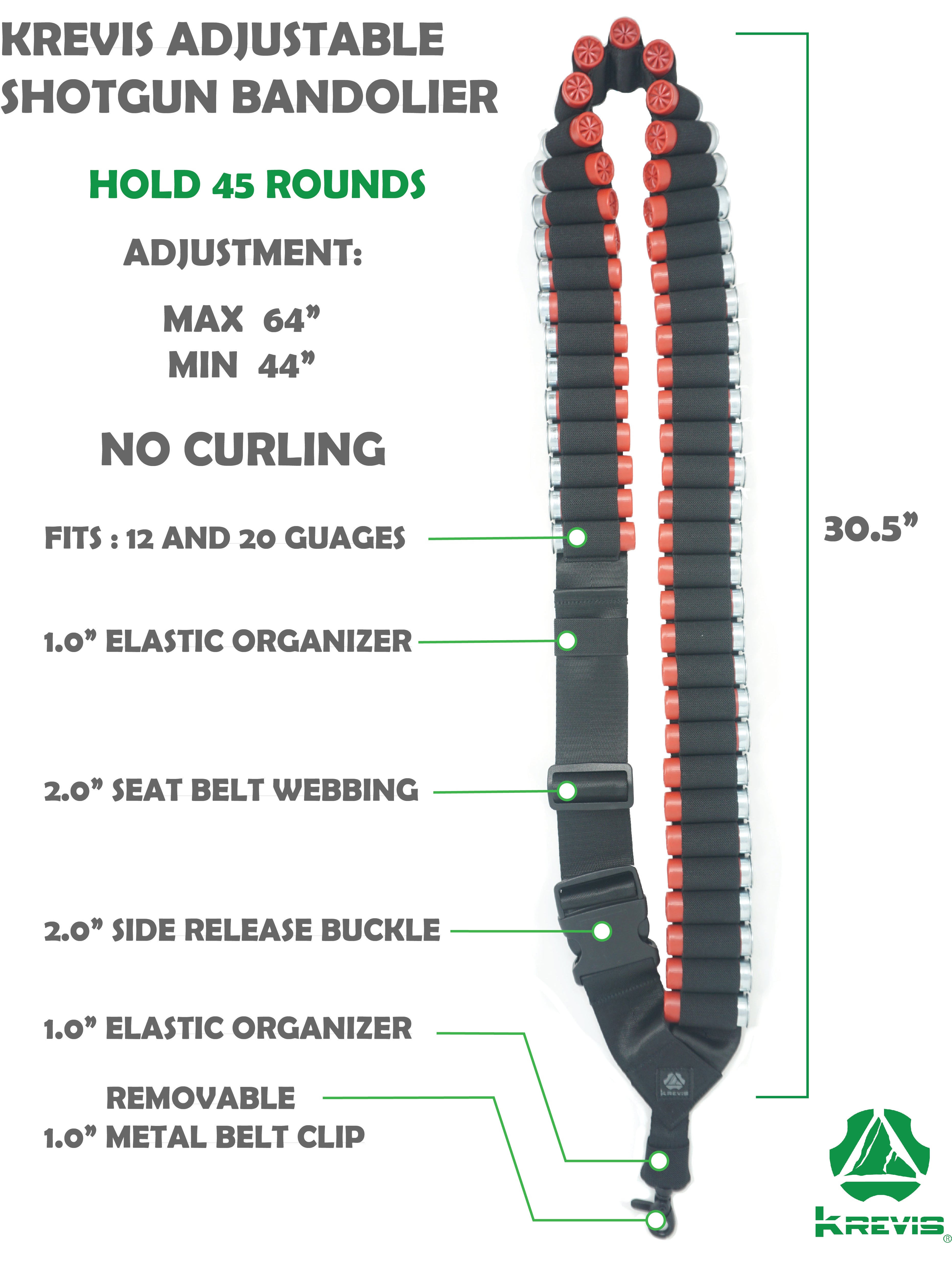 Krevis Adjustable shotgun Bandolier